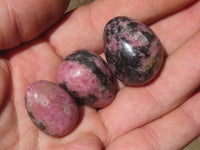 Polished Mini Rhodonite Eggs  x 35 From Madagascar - TopRock