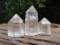 Polished Clear Quartz Points  x 6 From Madagascar - TopRock