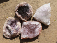 Natural Small Amethyst Geode Specimens  x 35 From Zululand, South Africa - TopRock