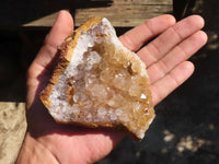 Natural Golden Limonite / Lemonite Quartz Clusters With Goethite Inclusions  x 12 From Zambia - Toprock Gemstones and Minerals 