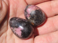 Polished Mini Rhodonite Eggs  x 35 From Madagascar - TopRock