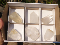 Polished Clear Quartz Crystal Points  x 6 From Madagascar