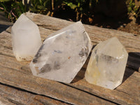 Polished Clear Quartz Crystal Points  x 6 From Madagascar