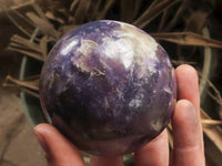 Polished Purple Lepidolite Mica Spheres  x 4 From Madagascar - TopRock