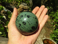 Polished Stromatolite / Kambamba Jasper Spheres  x 2 From Madagascar - Toprock Gemstones and Minerals 