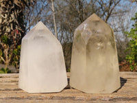 Polished Clear Quartz Crystal Points  x 6 From Madagascar