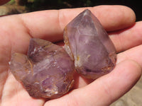 Natural Smokey Amethyst Window Quartz Crystals  x 35 From Ambatondrazaka, Madagascar - TopRock