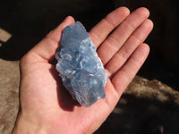 Natural Blue Celestite Crystal Specimens  x 6 From Sakoany, Madagascar - Toprock Gemstones and Minerals 