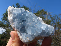 Natural Blue Celestite Crystal Specimens  x 6 From Sakoany, Madagascar - Toprock Gemstones and Minerals 