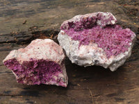 Natural Large Pink Salrose Specimens  x 2 From Kakanda, Congo - Toprock Gemstones and Minerals 