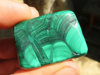 Polished Small Malachite Tumble Stones  x 24 From Congo - Toprock Gemstones and Minerals 