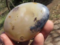 Polished Semi Translucent Dendritic Agate Standing Free Forms  x 4 From Moralambo, Madagascar - TopRock