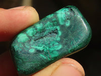 Polished Small Malachite Tumble Stones  x 24 From Congo - Toprock Gemstones and Minerals 