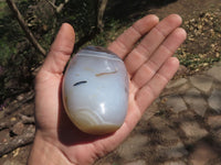 Polished Semi Translucent Dendritic Agate Standing Free Forms  x 4 From Moralambo, Madagascar - TopRock