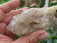 Natural Cascading White Phantom Quartz Clusters  x 3 From Luena, Congo - Toprock Gemstones and Minerals 