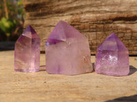 Polished Small Window Amethyst Points x 35 From Ankazobe, Madagascar