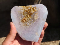 Polished Crystalline Banded Agate Free Forms  x 4 From Madagascar - Toprock Gemstones and Minerals 