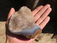 Polished Crystalline Banded Agate Free Forms  x 4 From Madagascar - Toprock Gemstones and Minerals 