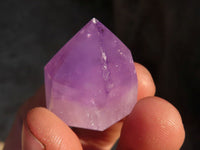 Polished Small Window Amethyst Points x 35 From Ankazobe, Madagascar