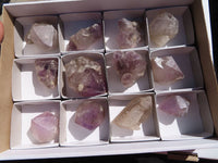 Natural Single Window Amethyst Crystals x 12 From Ambatondrazaka, Madagascar - TopRock