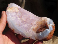 Polished Crystalline Banded Agate Free Forms  x 4 From Madagascar - Toprock Gemstones and Minerals 