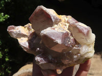 Natural Red Hematoid Phantom Quartz Clusters  x 3 From Karoi, Zimbabwe - TopRock