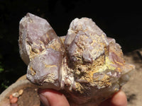 Natural Red Hematoid Phantom Quartz Clusters  x 3 From Karoi, Zimbabwe - TopRock