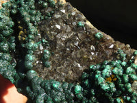 Natural Rare Ball Malachite On Drusy Quartz & Dolomite Matrix  x 1 From Kambove, Congo - Toprock Gemstones and Minerals 