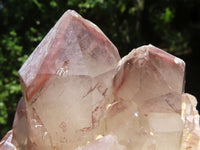 Natural Red Hematoid Phantom Quartz Clusters  x 3 From Karoi, Zimbabwe - TopRock