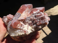 Natural Red Hematoid Phantom Quartz Clusters  x 3 From Karoi, Zimbabwe - TopRock