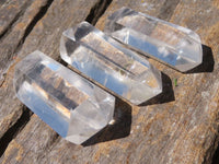 Polished Double Terminated Clear Quartz Points  x 20 From Madagascar - TopRock