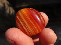 Polished  Individually Made Carnelian Agate Tumble Stones  x 1 Kg Lot From Madagascar