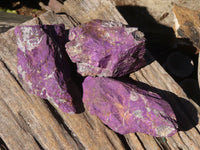 Natural Metallic Purpurite Cobbed Specimens  x 6 From Erongo, Namibia - Toprock Gemstones and Minerals 