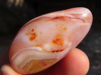 Polished  Individually Made Carnelian Agate Tumble Stones  x 1 Kg Lot From Madagascar