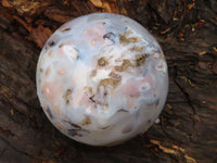 Polished Groovy Agate Spheres  x 2 From Madagascar - Toprock Gemstones and Minerals 