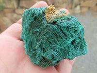 Natural Chatoyant Silky Malachite Specimens  x 12 From Kasompe, Congo - Toprock Gemstones and Minerals 