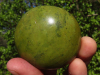 Polished Green Opal Palm Stones  x 12 From Antsirabe, Madagascar - Toprock Gemstones and Minerals 