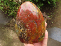 Polished Red Jasper Standing Free Forms  x 2 From Madagascar - Toprock Gemstones and Minerals 