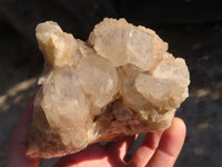 Natural Cascading Smokey Quartz Clusters x 2 From Luena, Congo