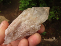 Natural Cascading White Phantom Smokey Quartz Clusters  x 6 From Luena, Congo - Toprock Gemstones and Minerals 