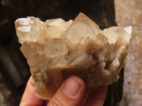 Natural Cascading White Phantom Smokey Quartz Clusters  x 6 From Luena, Congo - Toprock Gemstones and Minerals 