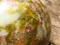 Polished Green & Yellow Opal Spheres  x 3 From Madagascar - TopRock