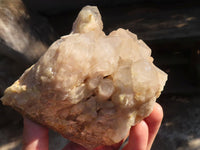 Natural Cascading Smokey Quartz Clusters x 2 From Luena, Congo