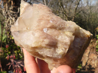 Natural Cascading Smokey Quartz Clusters x 2 From Luena, Congo