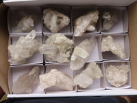 Natural Small Clear Quartz Clusters  x 12 From Mpika, Zambia - Toprock Gemstones and Minerals 