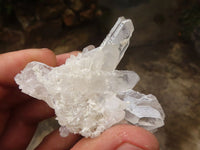 Natural Small Clear Quartz Clusters  x 12 From Mpika, Zambia - Toprock Gemstones and Minerals 