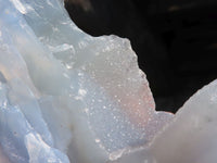 Natural Etched Blue Chalcedony Specimens  x 4 From Nsanje, Malawi