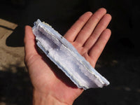 Natural Etched Blue Chalcedony Specimens  x 4 From Nsanje, Malawi