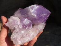 Natural Jacaranda Amethyst Clusters x 2 From Zambia