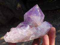 Natural Jacaranda Amethyst Clusters x 2 From Zambia